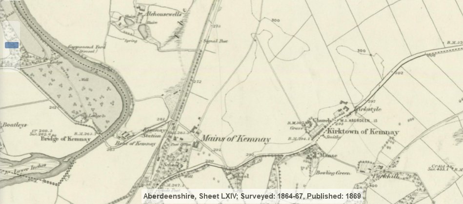 Kemnay Map 1869